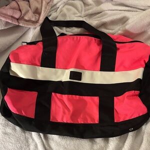 PINK Victoria's Secret Black and Pink Bag